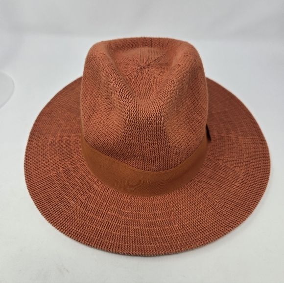 BY ANTHROPOLOGIE ROWAN RANCHER WIDE BRIM FEDORA BURNT ORANGE WOMEN OS BOHO HAT main image 7
